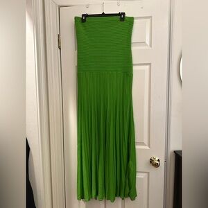COS Strapless Dress in Vibrant Green